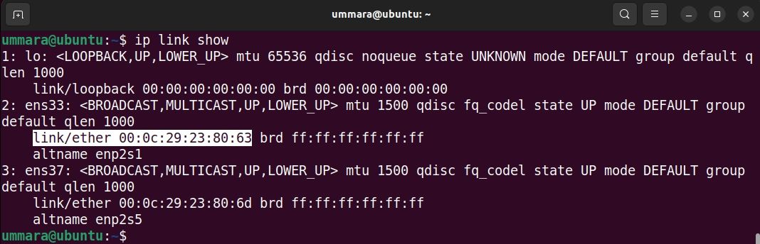 Как найти MAC‑адрес в Linux