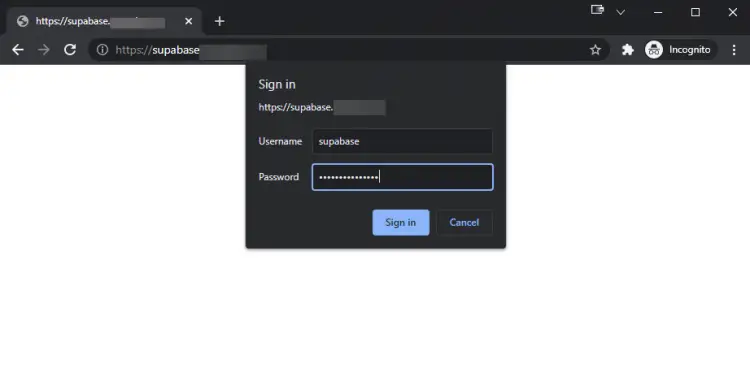 Nginx HTTP Authentication for Supabase