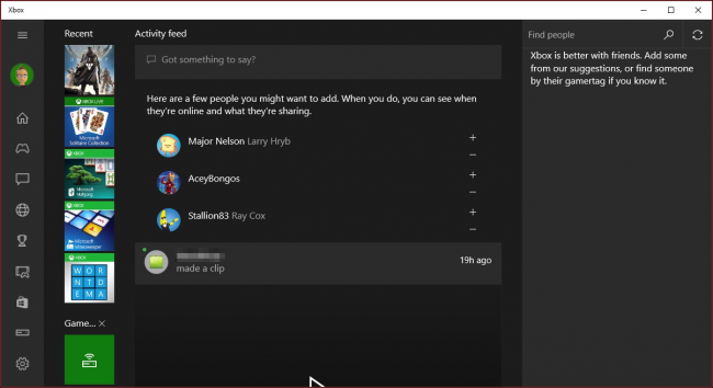 Стрим игр Xbox One на ПК с Windows 10
