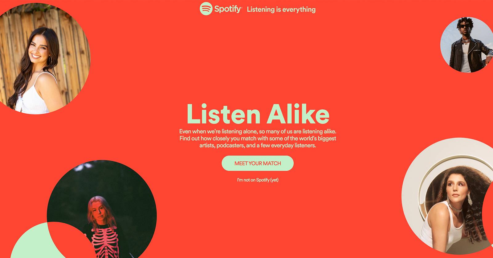 Spotify Listen Alike — найти музыкальное совпадение