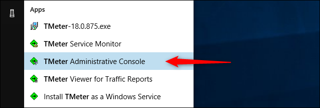 Список сетевых интерфейсов в TMeter
