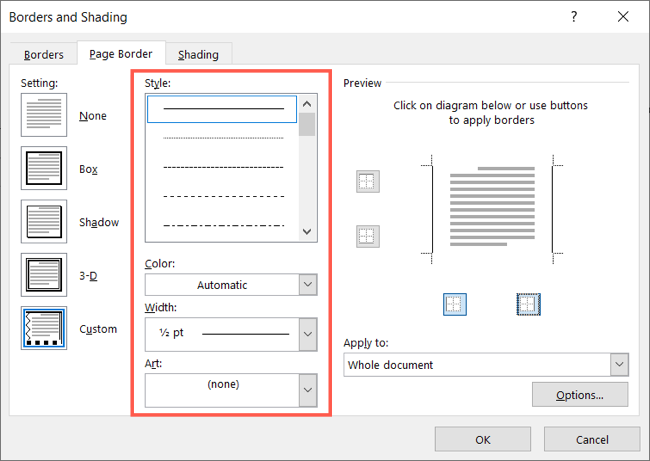 Настроить линию