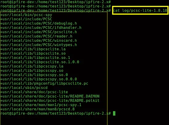 pcsc-lite の rootfile（+ 記号あり）