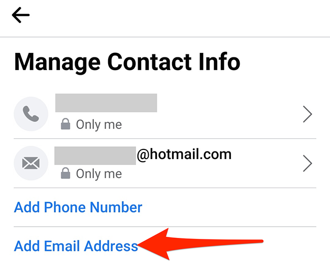 Нажмите «Добавить адрес эл. почты» и введите новый адрес и пароль.