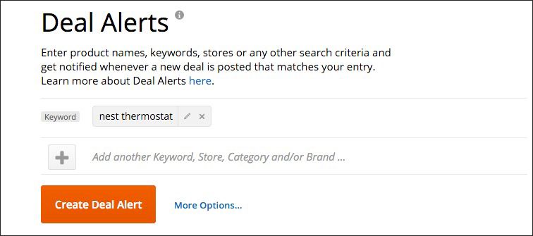 Экран сайта с оповещениями о скидках