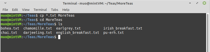Использование подстановки с cp