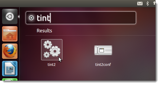 Запуск tint2 через Alt+F2 — окно запуска команд