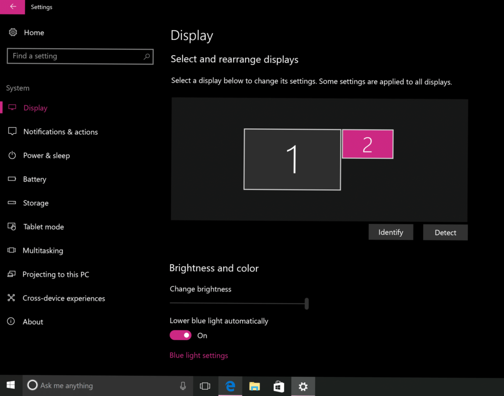 Настройка разрешения и масштабирования в Windows 10