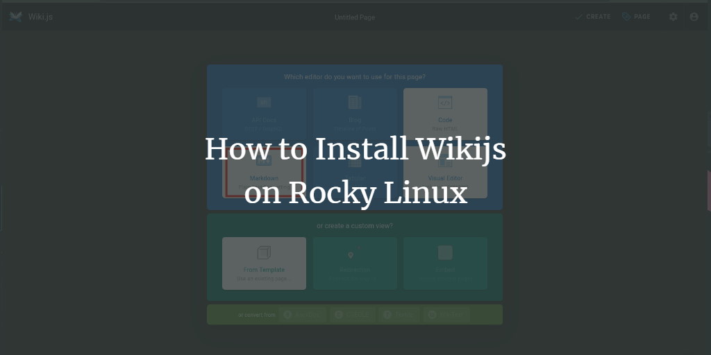Установка Wiki.js на Rocky Linux