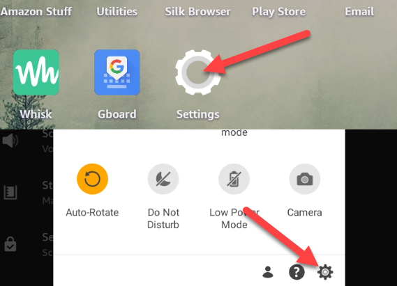 Откройте Настройки через домашний экран или шторку уведомлений