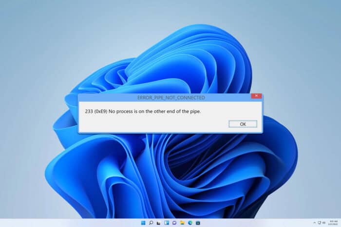 Как исправить ERROR_PIPE_NOT_CONNECTED