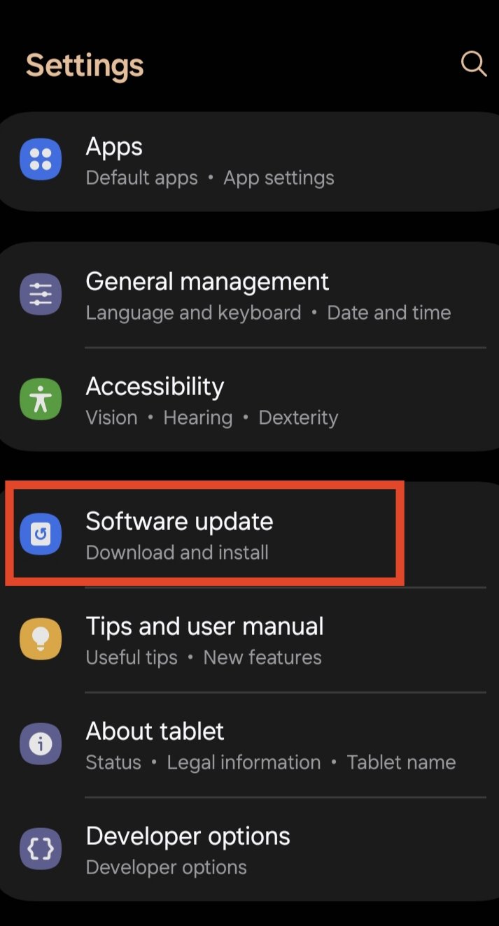 software update