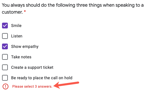 Валидация ответа для контрольного вопроса