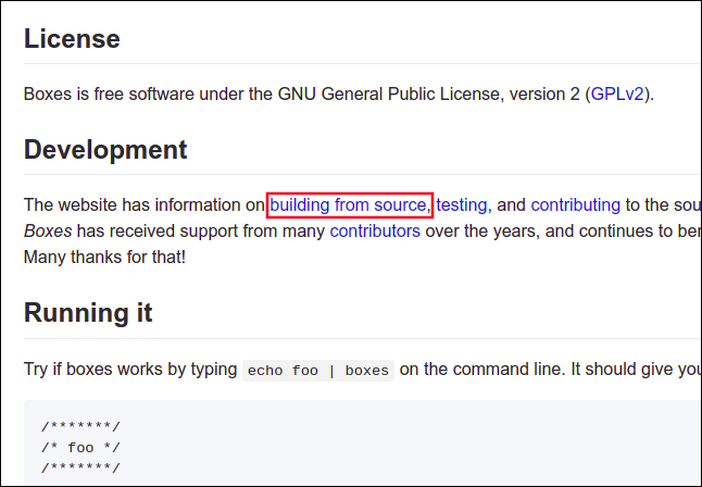 Ссылка на инструкции сборки для приложения boxes