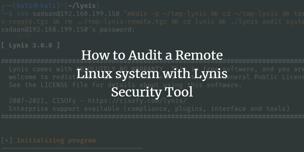 Аудит удалённой системы с Lynis