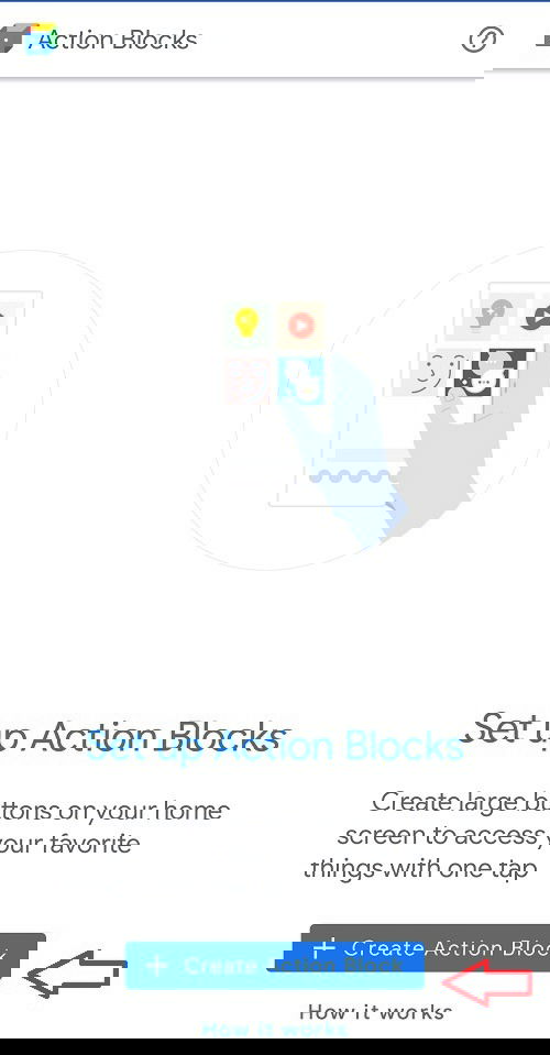 Создание Action Block в приложении