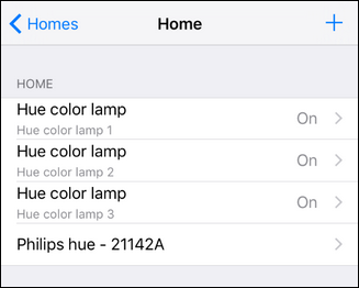 Список обнаруженных HomeKit-аксессуаров