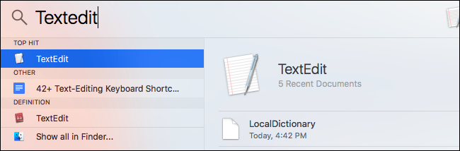 Создать новый документ в TextEdit
