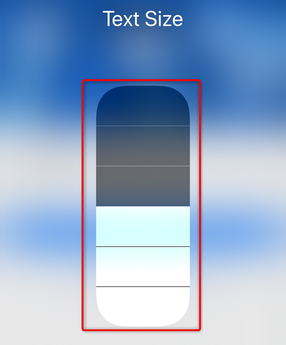 Увеличьте или уменьшите шрифт в конкретном приложении.