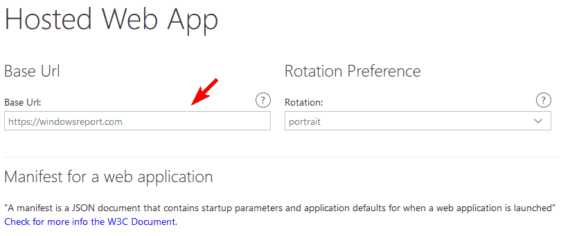 Настройка имени приложения и Base Url
