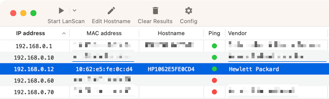 LanScan: поиск IP‑адресов в сети