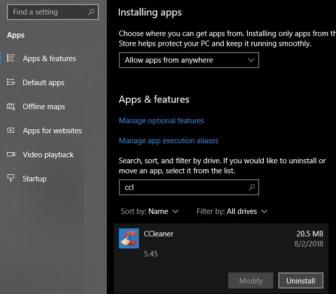 Uninstall-CCleaner