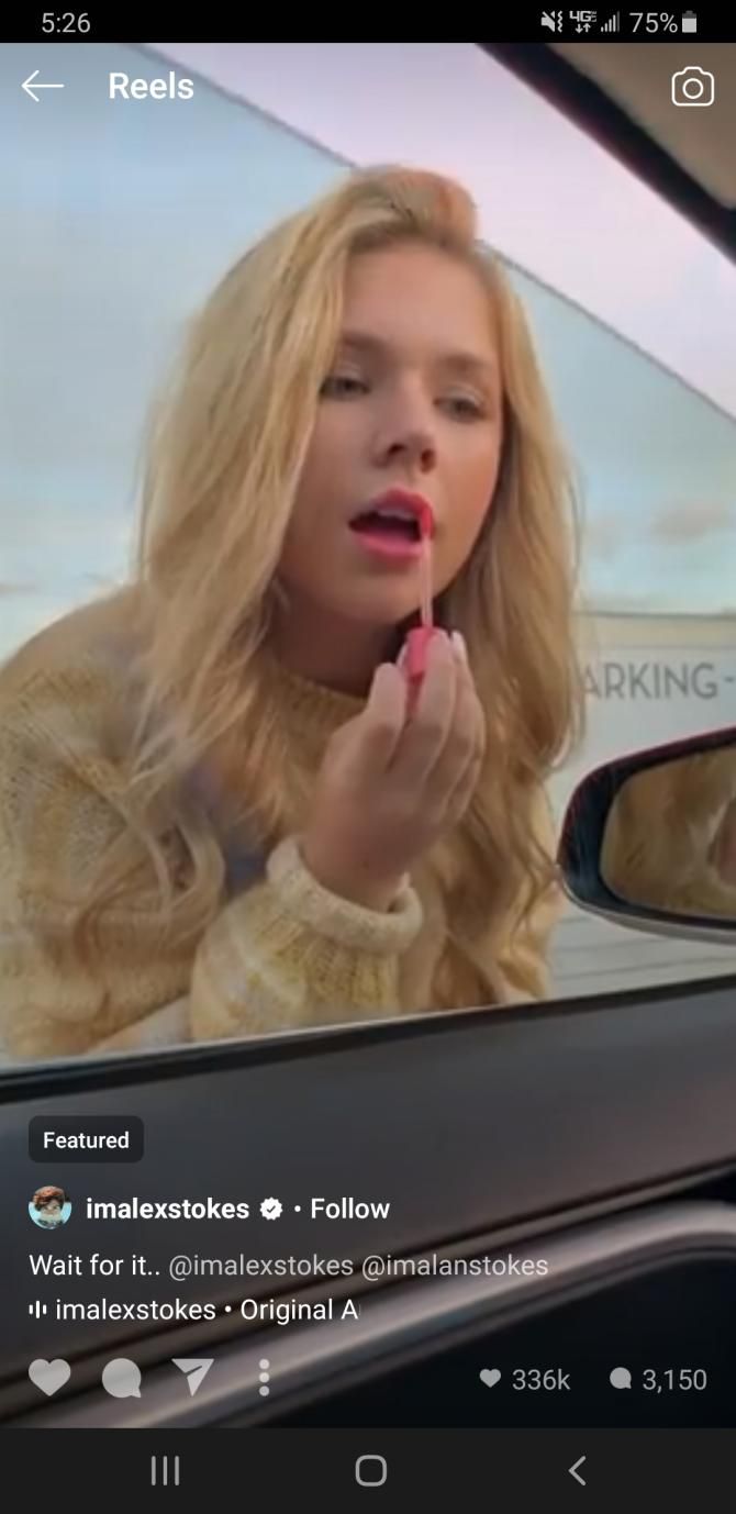 Пример Reels в Instagram