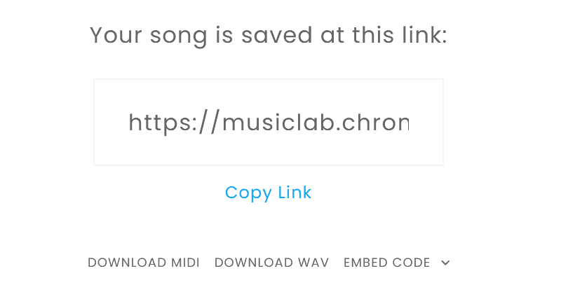 Экспорт и опции шаринга: сохранить как WAV/MIDI или поделиться ссылкой