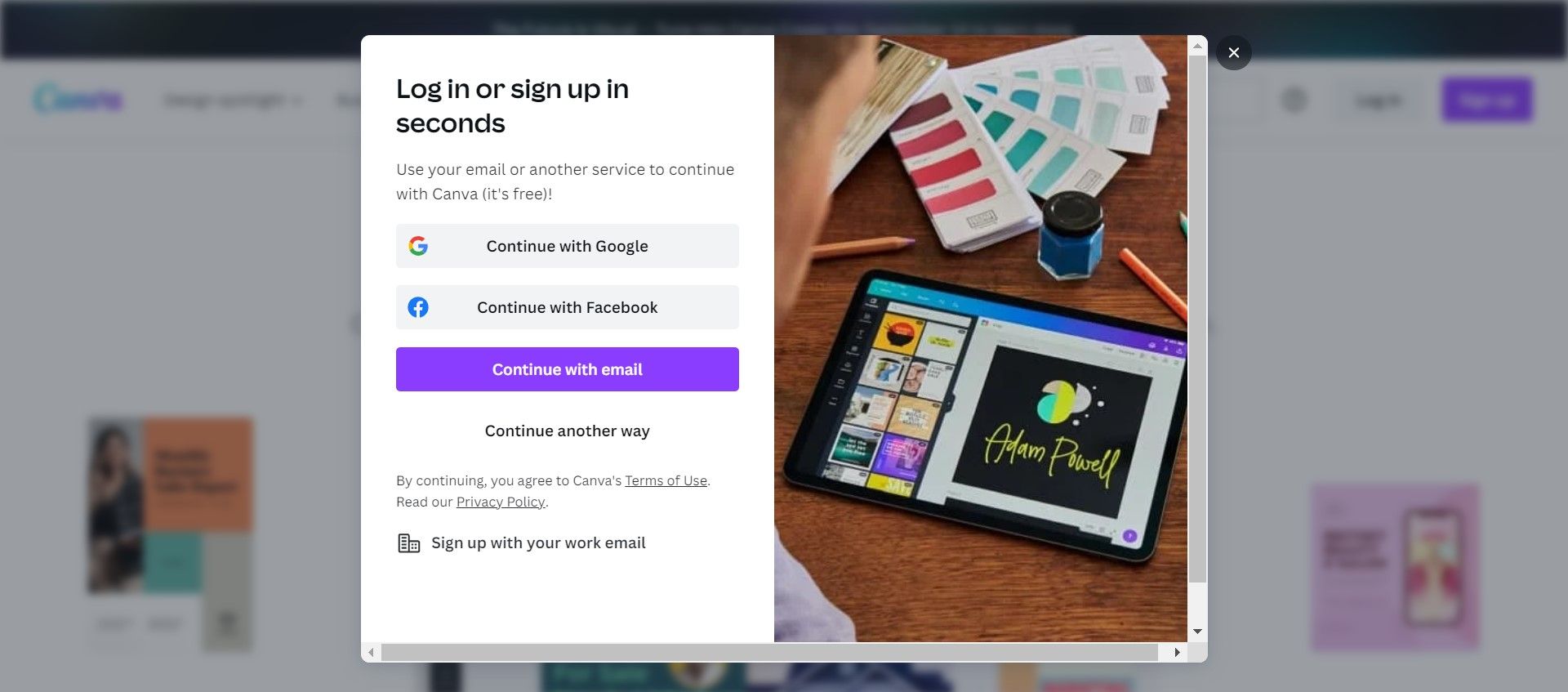 Профессиональная подпись email в Canva