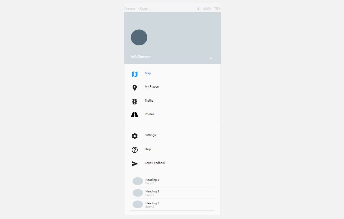 Экран приложения с чётким отображением контента