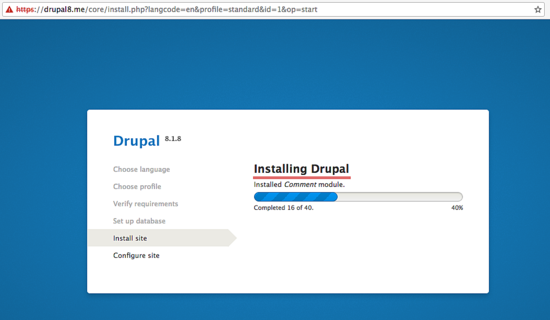 Установка Drupal