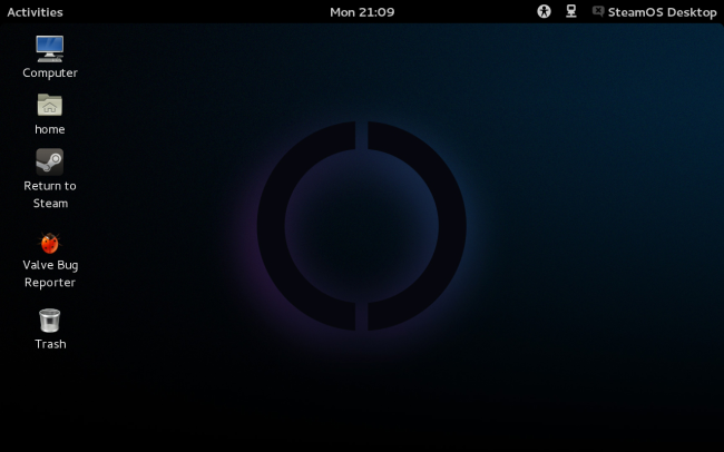 Рабочий стол SteamOS на базе GNOME