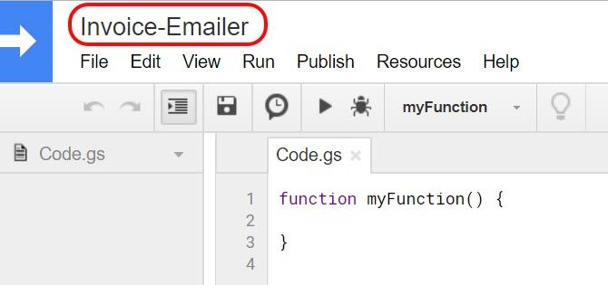 create google script