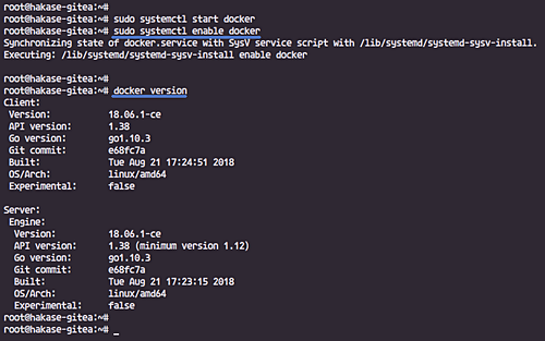 Проверка версии Docker