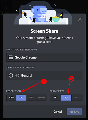 Screen Share Settings