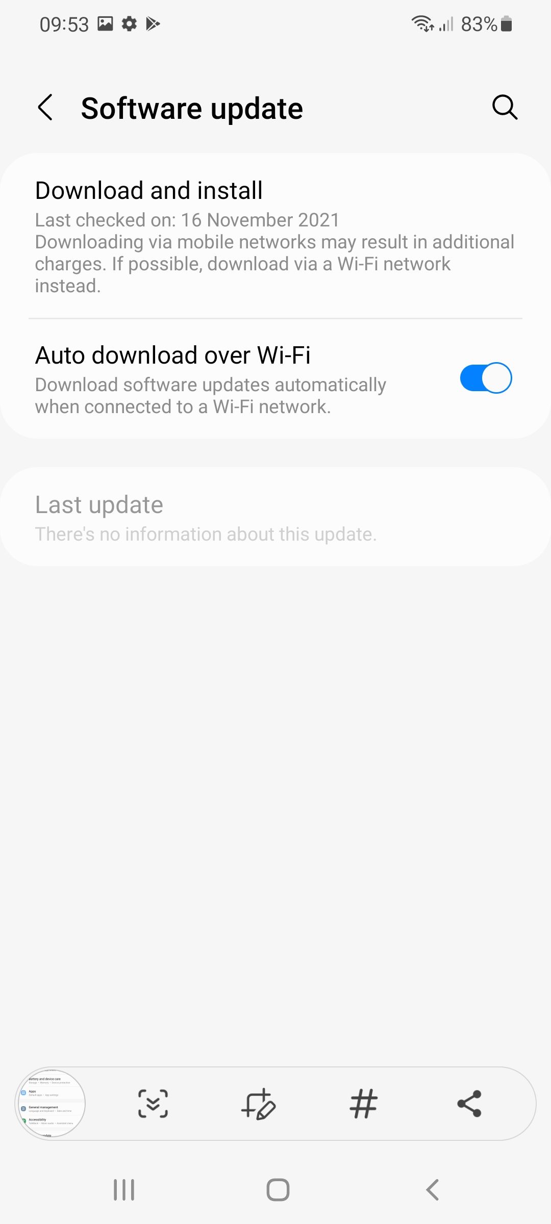 Samsung Software Update