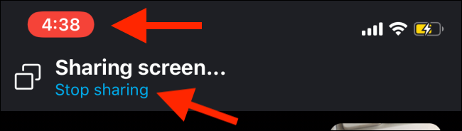 Нажмите Остановить демонстрацию на iPhone