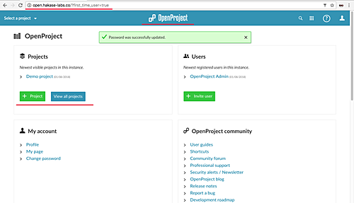 Дашборд OpenProject