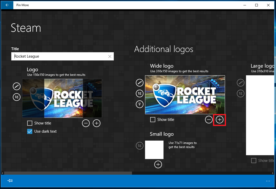 Загрузка кастомного изображения для плитки