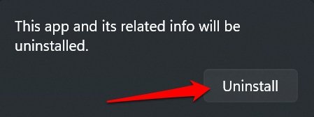 confirm uninstalling WhatsApp desktop client