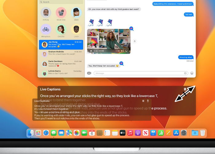 Изменение размера виджета на Mac