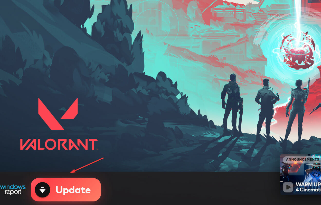 Нажмите Обновить