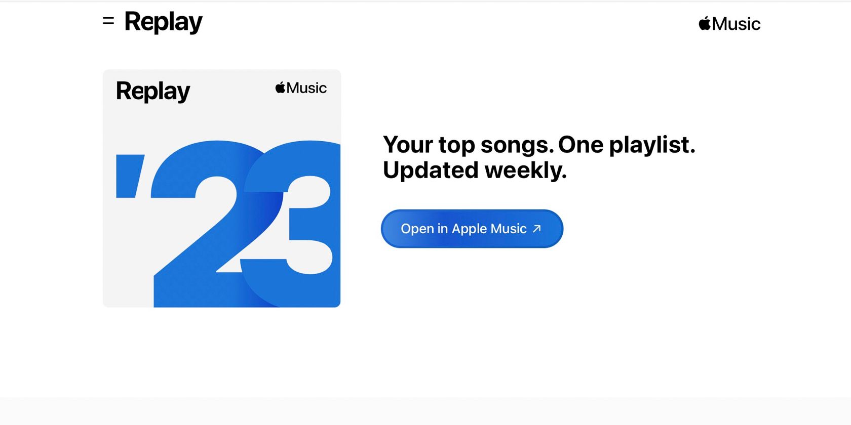 Скриншот Apple Music Replay 23