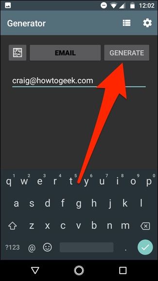 Кнопка генерации QR‑кода в приложении
