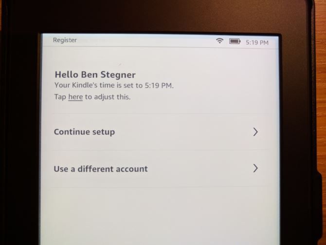 Регулировка времени на Kindle Paperwhite