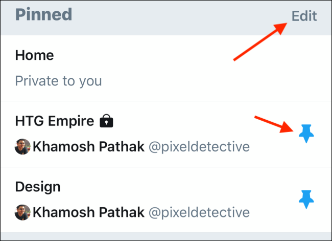 Нажмите значок прикрепления и кнопку Редактировать