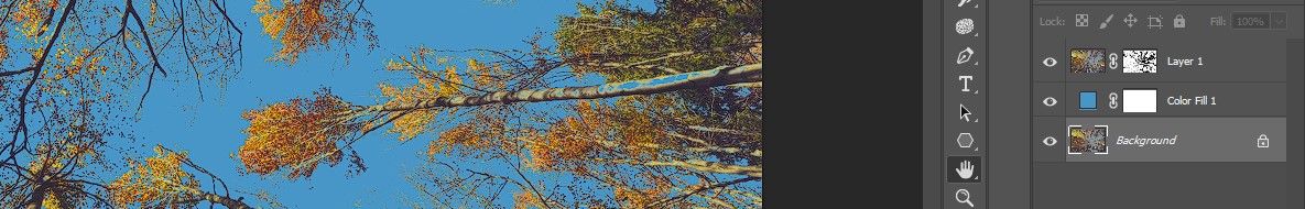 Снятие блокировки с фонового слоя