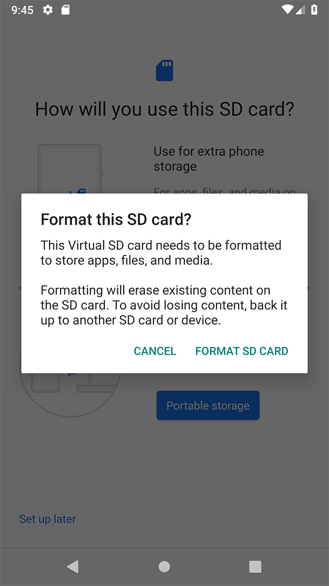 форматировать sd карту