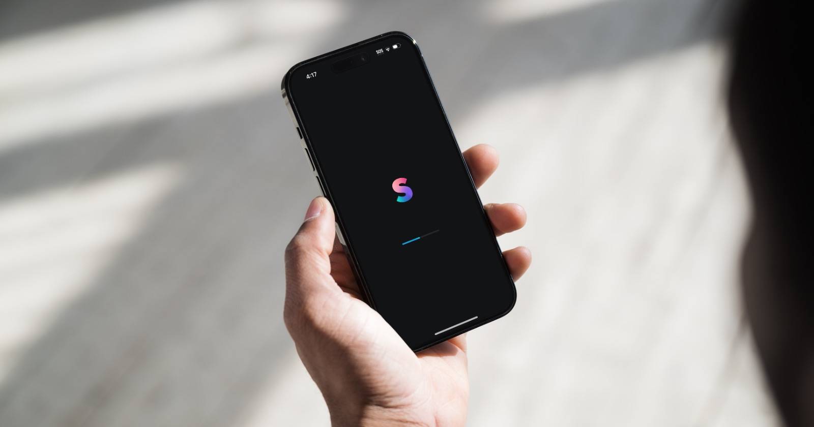 Splice App open on phone in person's hand