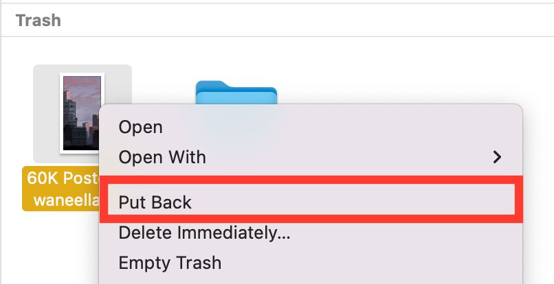 Восстановление удалённых данных на Mac